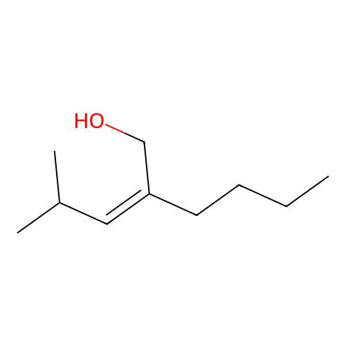 2-(2-Methylpropylidene)hexan-1-ol structure
