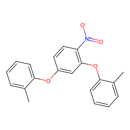 2,4-Bis(2-methylphenoxy)-1-nitrobenzene structure