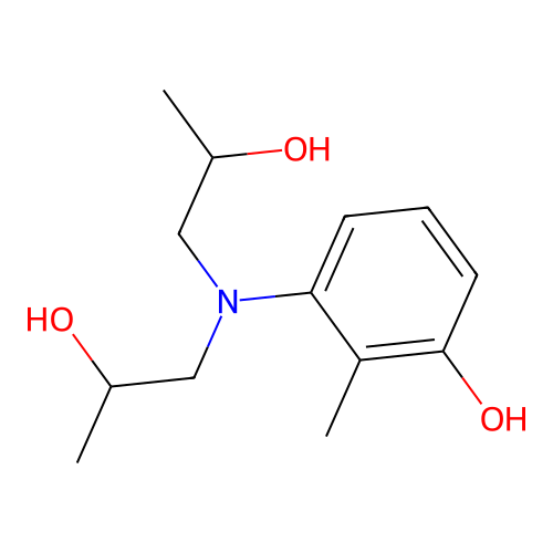 (Bis(2-hydroxypropyl)amino)-o-cresol structure