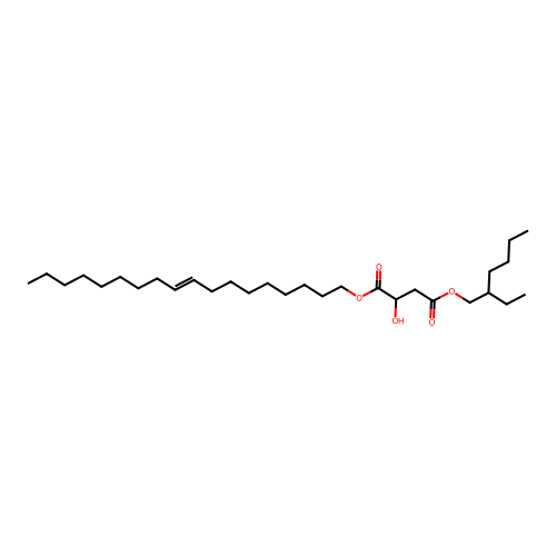 4-(2-Ethylhexyl) 1-(9-octadecen-1-yl) 2-hydroxybutanedioate structure