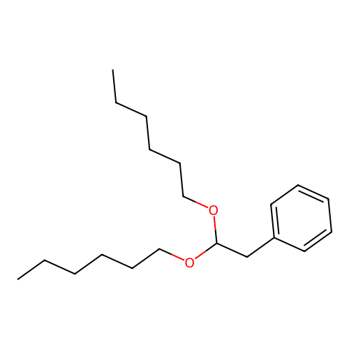 [2,2-Bis(hexyloxy)ethyl]benzene structure