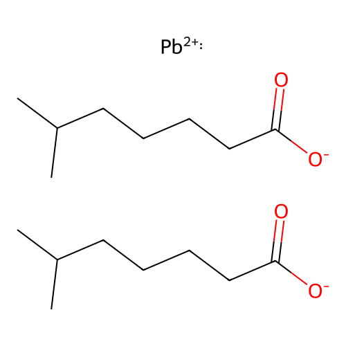 Lead(II) isooctanoate structure