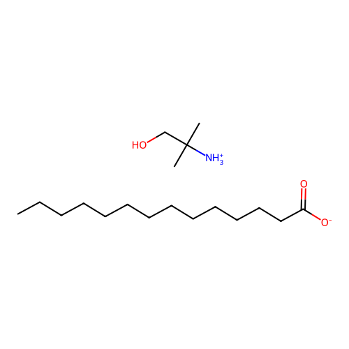 (2-Hydroxy-1,1-dimethylethyl)ammonium myristate structure