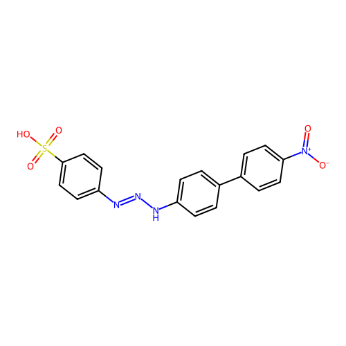 4-((4-(4-Nitrophenyl)anilino)azo)benzenesulphonic acid structure