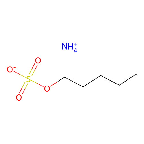 Ammonium pentyl sulphate structure