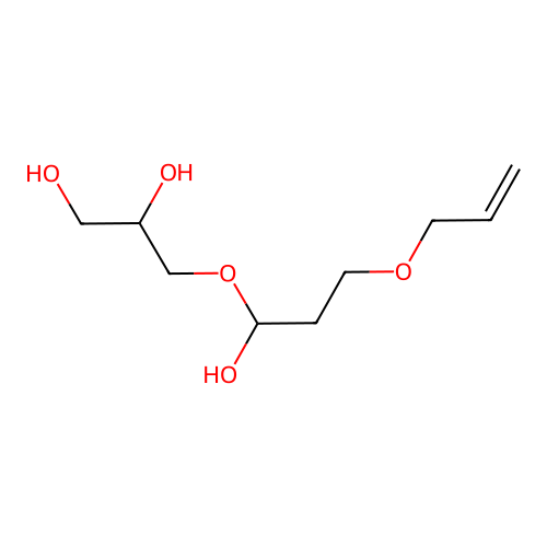 3-(3-(Allyloxy)-1-hydroxypropoxy)propane-1,2-diol structure