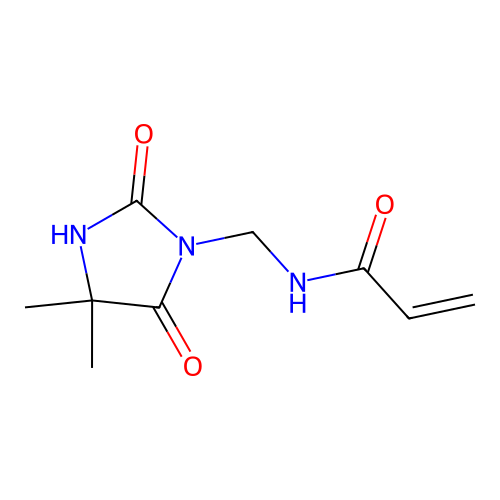 N-((4,4-Dimethyl-2,5-dioxoimidazolidin-1-yl)methyl)acrylamide structure