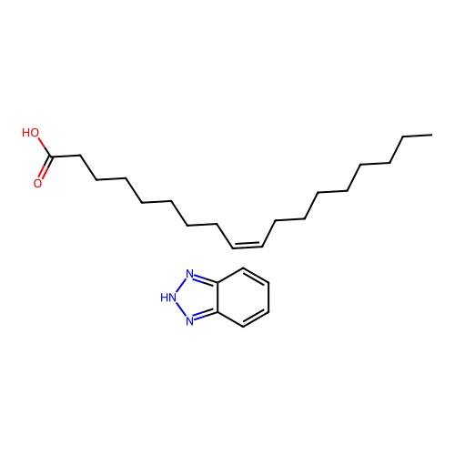 Oleic acid, benzotriazole salt structure