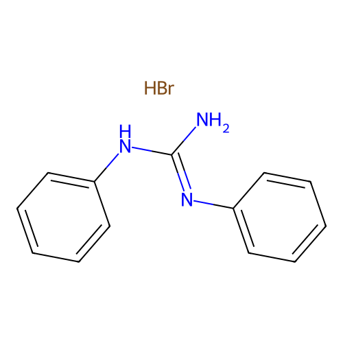 N,N'-Diphenylguanidine hydrobromide structure