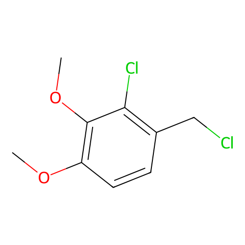 2-Chloro-1-(chloromethyl)-3,4-dimethoxybenzene structure