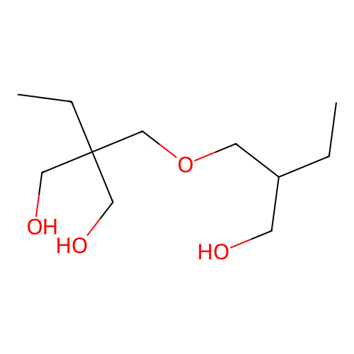 2-Ethyl-2-((2-(hydroxymethyl)butoxy)methyl)propane-1,3-diol structure