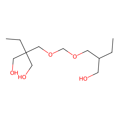 2-Ethyl-2-(((2-(hydroxymethyl)butoxy)methoxy)methyl)propane-1,3-diol structure