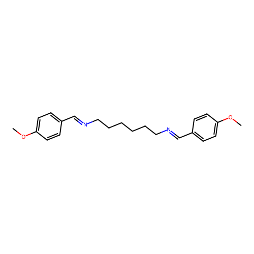 N,N'-Bis-(4-methoxy-benzylidene)-hexane-1,6-diamine structure