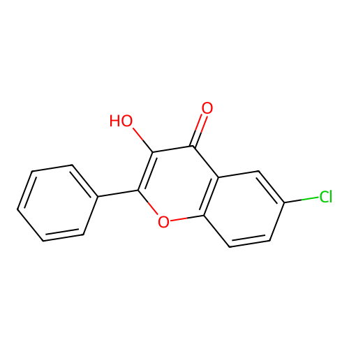 6-Chloro-3-hydroxy-2-phenylchromen-4-one structure