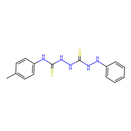 N-(4-Methylphenyl)-2-(2-phenylhydrazinecarbothioyl)hydrazine-1-carbothioamide structure