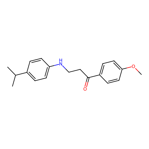3-(4-Isopropylanilino)-1-(4-methoxyphenyl)-1-propanone structure
