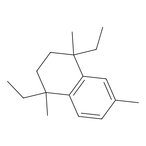 1,4-Diethyl-1,4,6-trimethyl-2,3-dihydronaphthalene structure