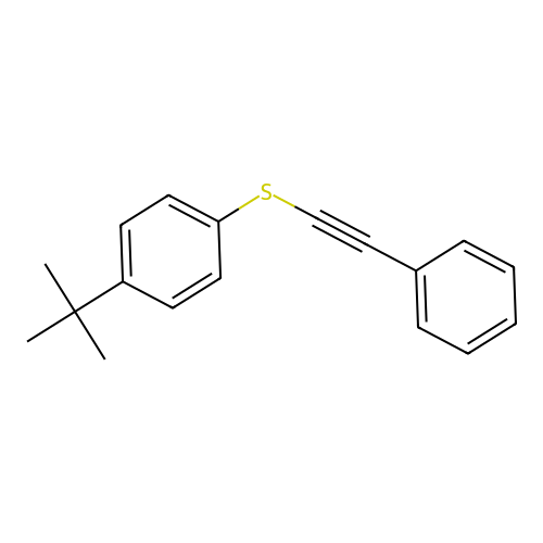 1-Tert-butyl-4-[(phenylethynyl)sulfanyl]benzene structure