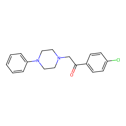 1-(4-Chlorophenyl)-2-(4-phenylpiperazin-1-yl)ethanone structure