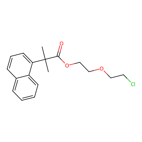 2-(2-Chloroethoxy)ethyl 2-methyl-2-(naphthalen-1-yl)propanoate structure