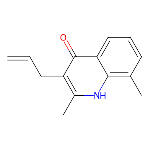 2,8-Dimethyl-3-(prop-2-en-1-yl)quinolin-4-ol structure