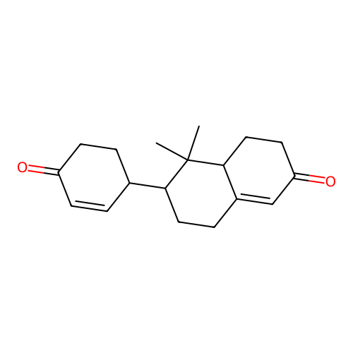 5,5-Dimethyl-6-(4-oxocyclohex-2-en-1-yl)-3,4,4a,6,7,8-hexahydronaphthalen-2-one structure
