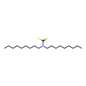 二(壬基)二硫代氨基甲酸 structure