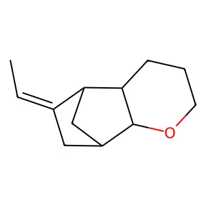 6-Ethylideneoctahydro-5,8-methano-2H-benzo-1-pyran structure