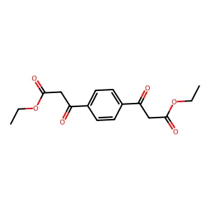 Diethyl terephthaloyldiacetetate structure