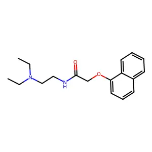 Acetamide, N-(2-(diethylamino)ethyl)-2-(1-naphthyloxy)- structure