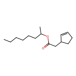 2-环戊烯-1-乙酸 1-甲基庚酯 structure