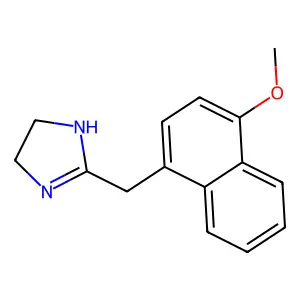 2-Imidazoline, 2-((4-methoxy-1-naphthyl)methyl)- structure