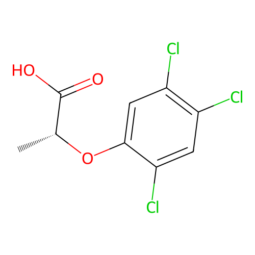 Fenoprop, (+)- structure