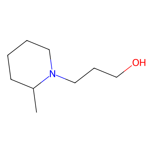 1-Piperidinepropanol, 2-methyl- structure