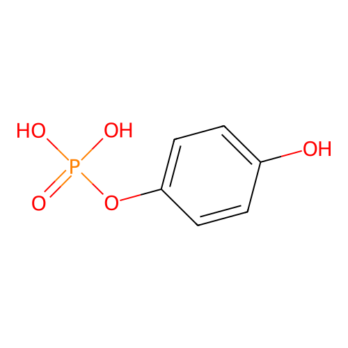 4-Hydroxyphenyl dihydrogen phosphate structure