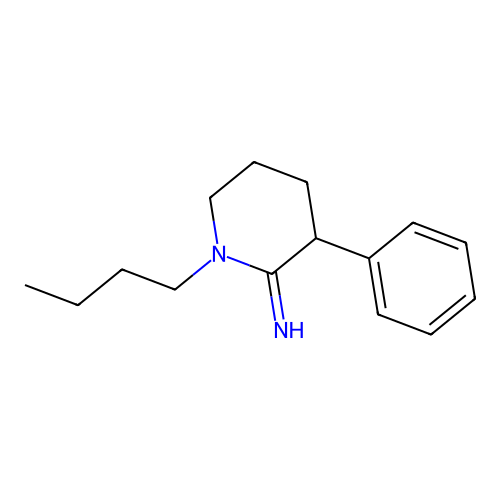 1-Butyl-3-phenylpiperidin-2-imine structure