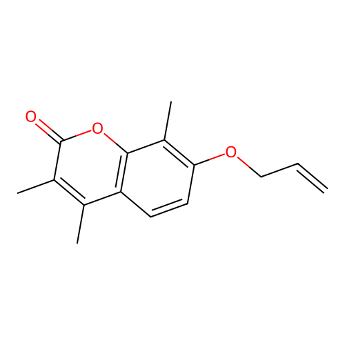 3,4,8-Trimethyl-7-prop-2-enoxychromen-2-one structure