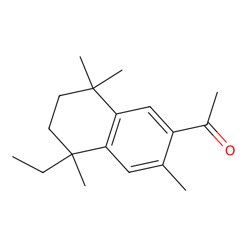 1-(5-Ethyl-3,5,8,8-tetramethyl-5,6,7,8-tetrahydronaphthalen-2-yl)ethan-1-one structure