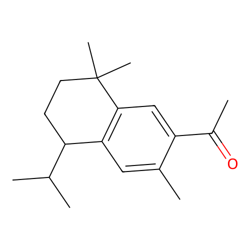 1-(3,8,8-trimethyl-5-propan-2-yl-6,7-dihydro-5H-naphthalen-2-yl)ethanone structure