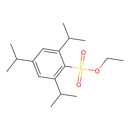 Ethyl 2,4,6-tri(propan-2-yl)benzenesulfonate structure