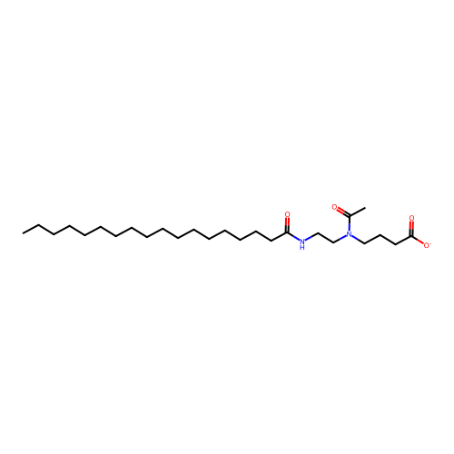 4-[Acetyl-[2-(octadecanoylamino)ethyl]amino]butanoate structure