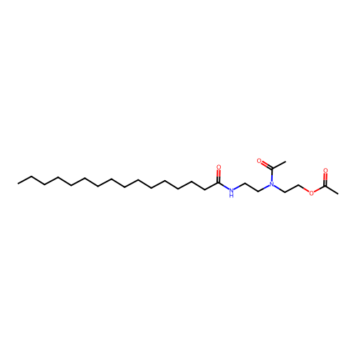 2-(Acetyl(2-((1-oxohexadecyl)amino)ethyl)amino)ethyl acetate structure