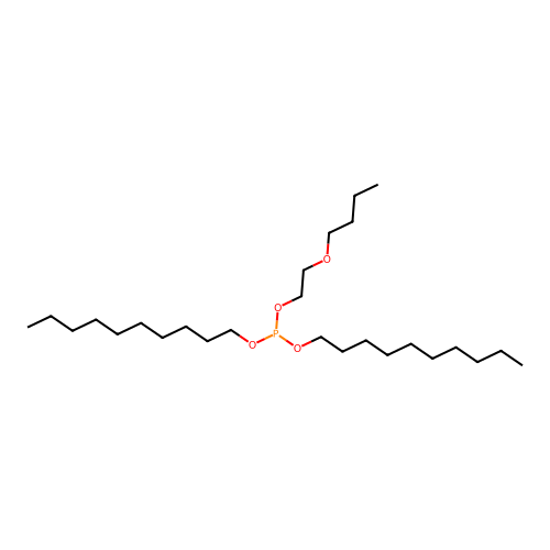 2-Butoxyethyl didecyl phosphite structure