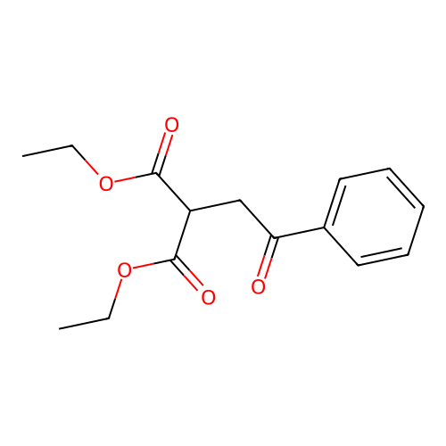 Propanedioic acid, (2-oxo-2-phenylethyl)-, diethyl ester structure