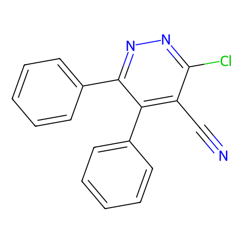 3-氯-5,6-二苯基哒嗪-4-甲腈 structure
