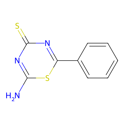 4H-1,3,5-Thiadiazine-4-thione, 2-amino-6-phenyl- structure