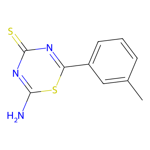 6-Amino-2-(m-tolyl)-1,3,5-thiadiazine-4-thione structure