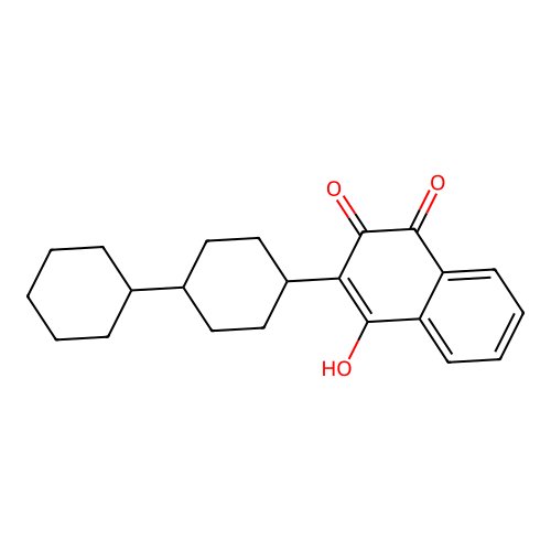 1,4-Naphthalenedione, 2-[1,1'-bicyclohexyl]-4-yl-3-hydroxy- structure