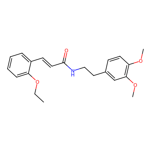 N-(2-(3,4-Dimethoxyphenyl)ethyl)-3-(2-ethoxyphenyl)prop-2-enamide structure