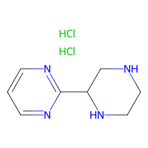 2-Piperazin-2-ylpyrimidine;dihydrochloride structure